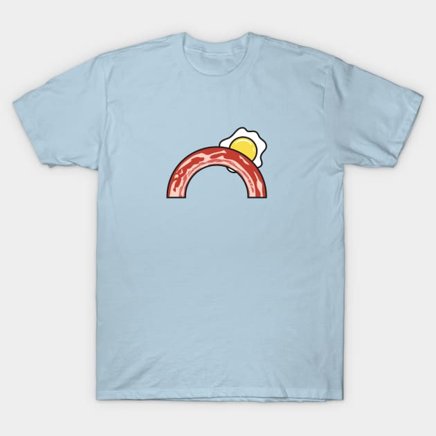 Bacon Rainbow T-Shirt by jonah block